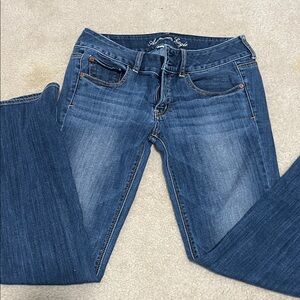 American Eagle Outfitters Women's Flare Blue Jeans